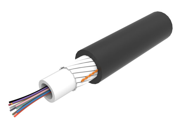 Commscope Fiberkabel SM Torr LT 12F OS2 G652D LSZH CPR Dca Svart Indoor/Outdoor 