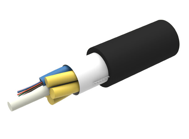 Commscope Fiberkabel SM Torr LT 12F OS2 G652D LSZH CPR B2ca Svart 