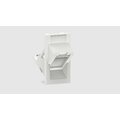 Commscope vinklad RJ45 modul, Vit Dammskydd