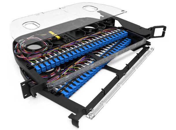 ECS PanelPivot 96F SM 8xMPO/M-96LC/UPC 1HE 19" MPO Elite Pol A 