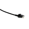 ECS Slim patch C6 U/UTP Svart  0,25m AWG28 LSZH Osk&#228;rmat