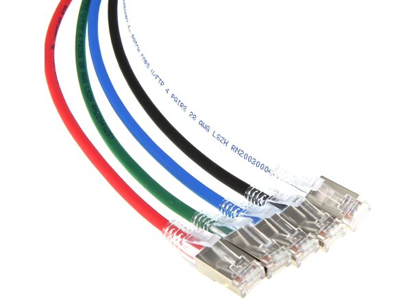 ECS Slim patch Cat.6A U/FTP AWG28 LSZH