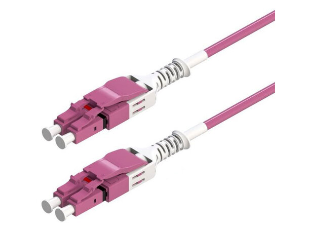 ECS Unibootpatch OM4  LC-LC  1,5m Pull Boot Straight A-B E.V LSZH 