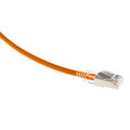 ECS  Slim patch Cat.6A STP Orange  0,5m Sk&#228;rmad, AWG28 LSZH