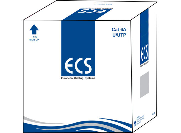 ECS kabel U/UTP C6A LSZH 305m box vit ReelInBox 7,2mm 