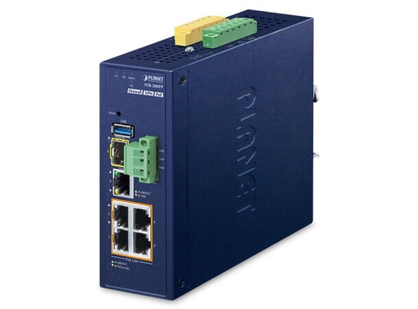 Industrial 4-Port 10/100/1000T 802.3at 