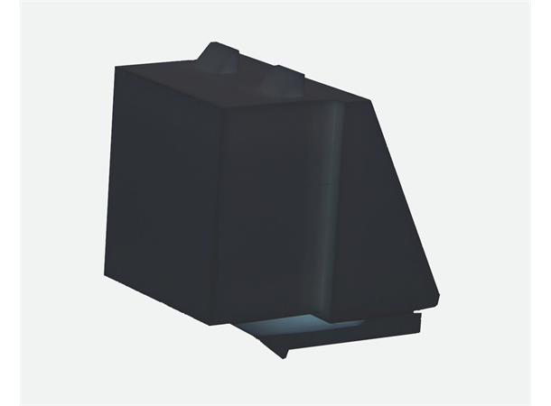 Keystone blankmodul uttag/panel Svart blindbricka, täcklock svart, RJ45