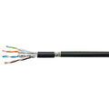 Netconnect kabel S/FTP C7 LSZH svart 23AWG, 600Mhz, 500m/trumma