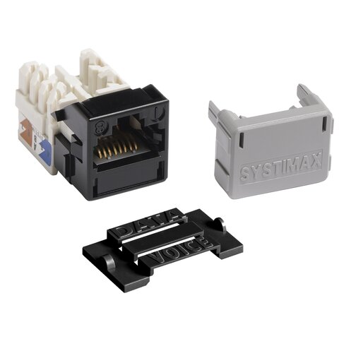 Systimax Jack M-Series UTP C6 svart GigaSPEED XL MGS400