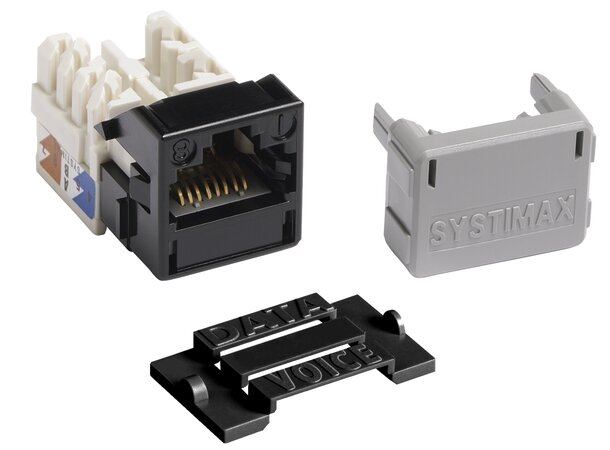 Systimax Jack M-Series UTP C6 svart GigaSPEED XL MGS400 