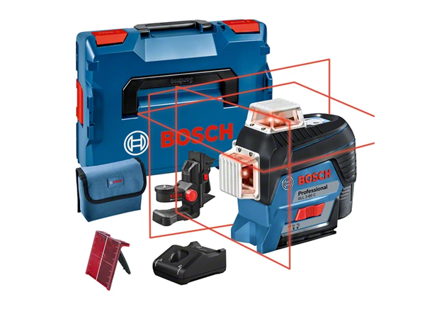 Bosch Cirkellaser GLL3-80C M/BM1/12VLaddare 