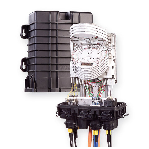 Commscope Skarvbox FIST-GC02-FC6-NN 6 runda + 1 oval utgång exk. kassett