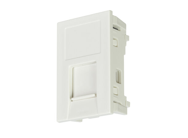 Commscope rak RJ45 modul, Vit Dammskydd 