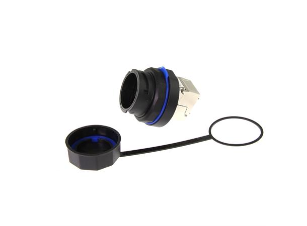 ECS IP68 Chassi Uttag AL08 STP C6A Inkl jack, kapsling, täcklock 