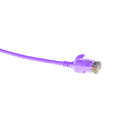 ECS Slim patch C6 U/UTP Lila  7,5m AWG28 LSZH Osk&#228;rmat