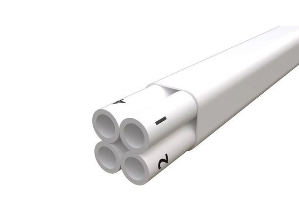 Microdukt ID  4x5/3,5mm LSZH vit HDPE med LSZH mantel 