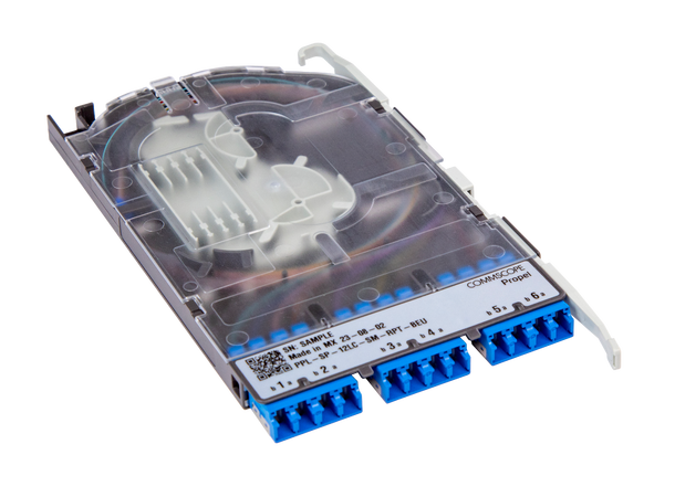 Propel Splice Modul 12F SM 6xLCD/APC Ribbon fiber Pigtail, pairs straight ULL 