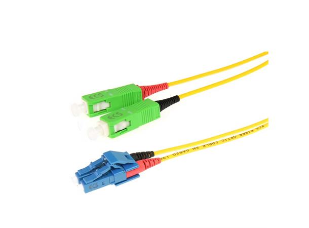 ECS patch SC/APC-LC 10/125 OS2  1,0m LSZH 
