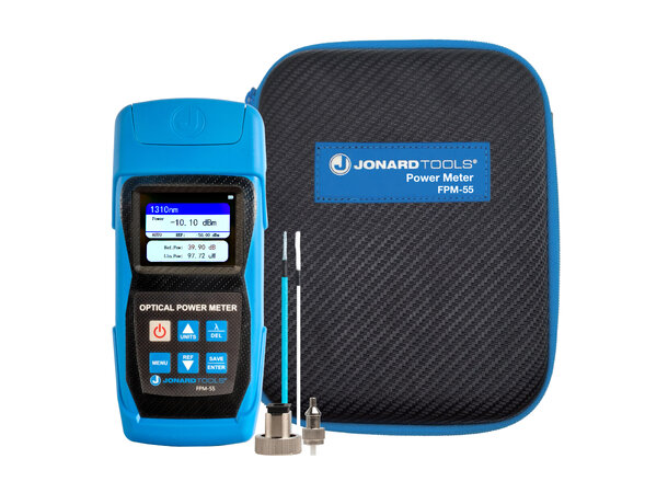 Jonard Eff.Meter med lagring 850-1650nm Inkl. LC/SC/FC adp, -50 till +26dBm 