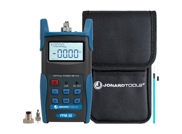 Jonard Eff.Meter med lagring 850-1650nm Inkl. LC/SC/FC adp, -50 till +26dBm 