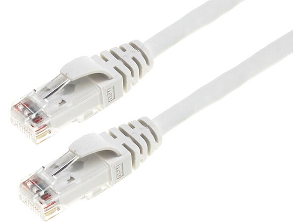 Patchkablage DC Line RJ45 vit Cat6 UTP 