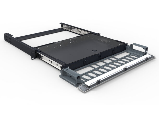 Commscope 360 G2 Fiber Panel 1U 4-slot Sliding Modular Cassette, Unloaded 