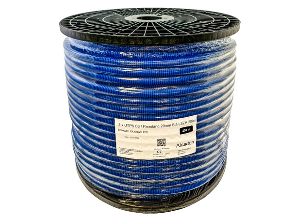 DC Line 1xUTP C6 i Flexslang 16mm LSZH Trumma 250m 