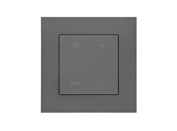 Dimmer 1-pol LED trapp S55 grå 