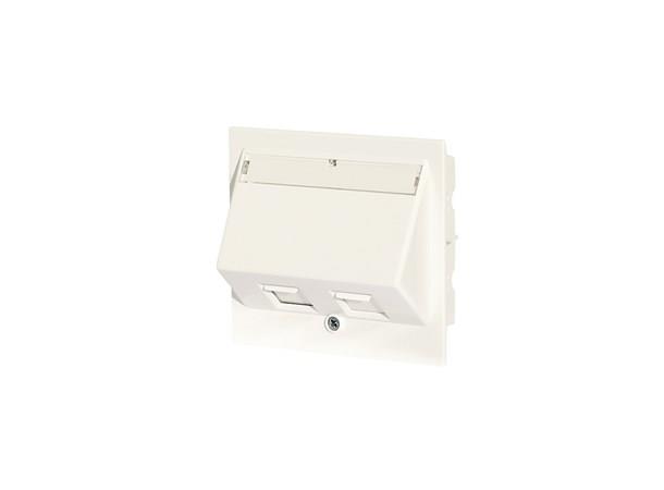 Ductel Datalock 2xRJ45 Keystone Vit 