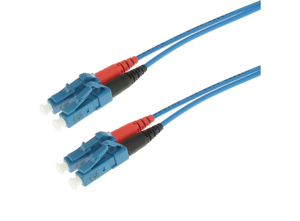ECS Patch Armerad 2xLC-2xLC 3,3mm LSZH Blå 