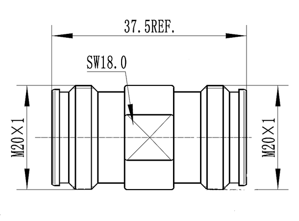 RFS Adapter 4.3-10 Female - Female Straight
