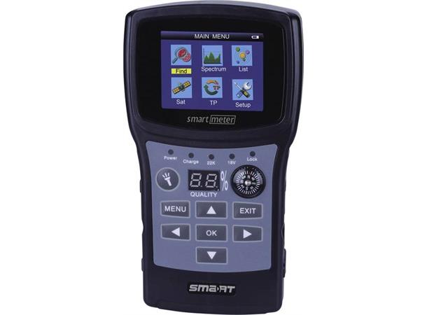 Instrument satellitt DVB-S/S2 Type ES1 Digital mäterer, S2/MPEG4, spektrum 