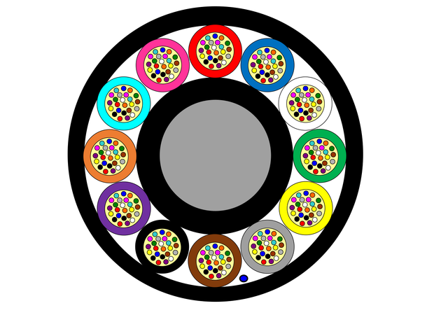 Lightera Mikrokabel SM 288F 9,6mm S12 G657A1, 250um 