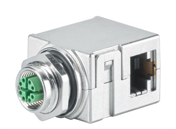 Siemens IE FC RJ45-M12 X-kod STP Panel genomför. 5st/fp 