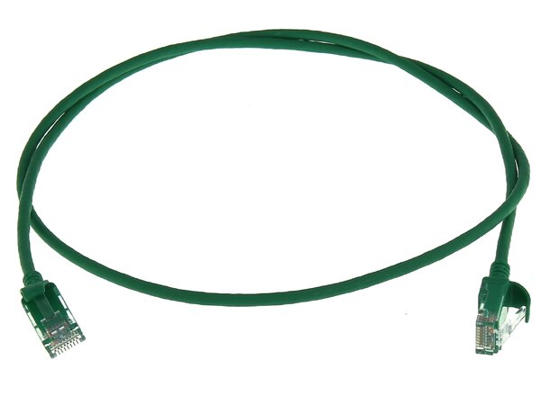 ECS Slim patch C6 U/UTP Grön  5,0m AWG28 LSZH Oskärmat 