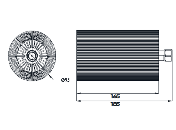 RFS Termination Load  4.3-10 male  100W 0-3.8GHz, Indoor, no PIM