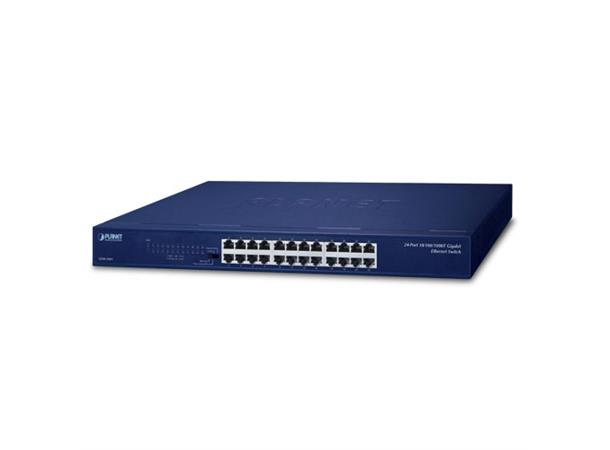 GSW-2401 - Switch Plug & Play Gigabit Ethernet 24 ports, rackable 19