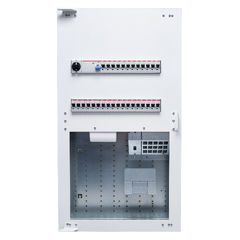 DC Line Kombicentral 2/18 36Mod Inkl. patchpanel RJ45, Fiberuttag