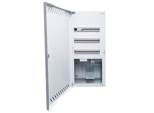 DC Line Kombicentral 3/18 54Mod Inkl. patchpanel RJ45, Fiberuttag 