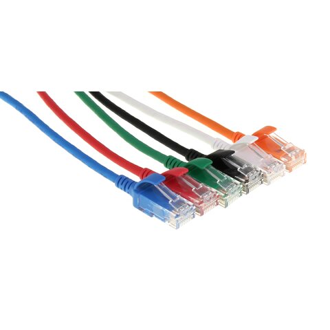 ECS Slim patch Cat.6 U/UTP AWG28 LSZH AWG28 LSZH Oskärmat