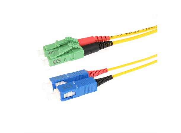 ECS patch LC/APC-SC 10/125 OS2  3,0m LSZH 