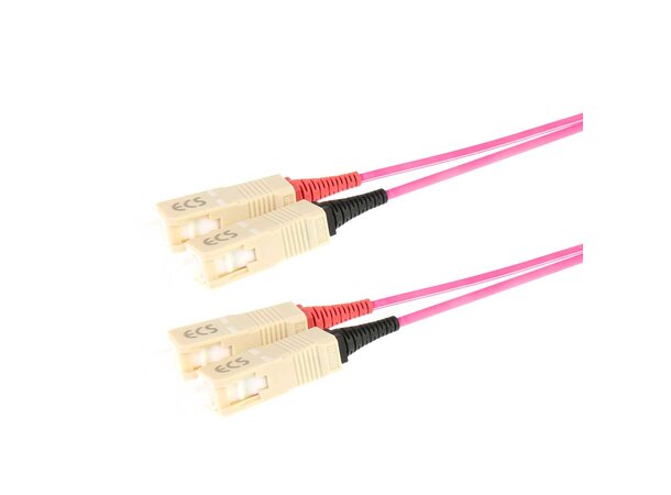 ECS patch SC-SC 50/125 OM4 LSZH  1,5m Erika Violet 