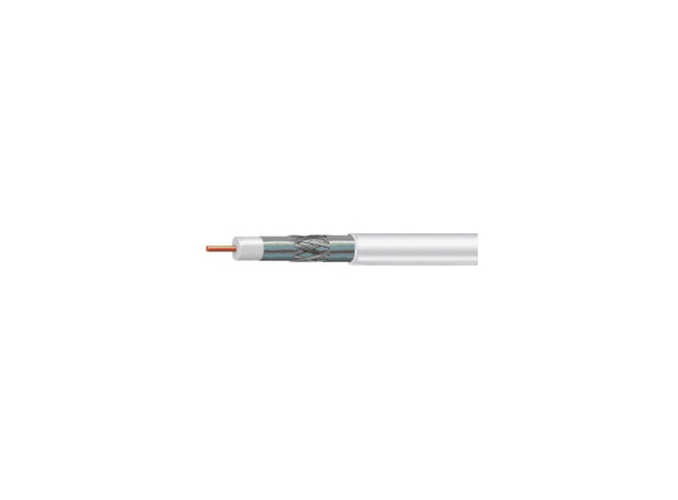 KoaksKabel F677/305 Hvit PVC, Eca klasse TriShield kabel i boks 305 m. PPC 