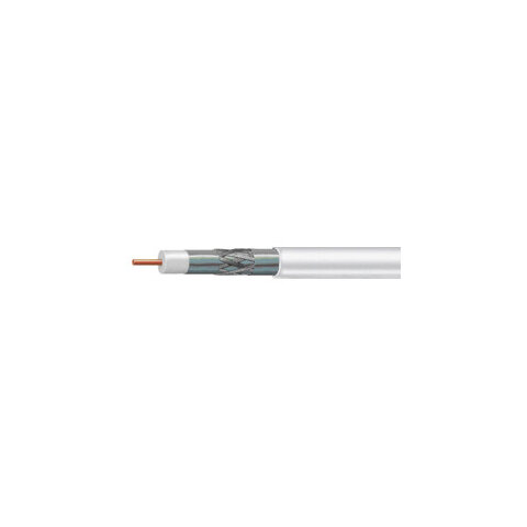 KoaxKabel F677/305 Hvit PVC, Eca klasse TriShield kabel i boks 305 m. PPC