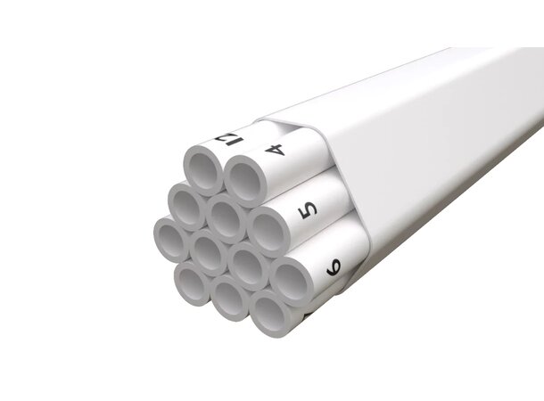 Microdukt ID 12x5/3,5mm LSZH vit HDPE med LSZH mantel 