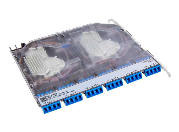 Propel Splice Modul 24F SM 12xLCD/UPC Single fiber Pigtail, pairs straight ULL 