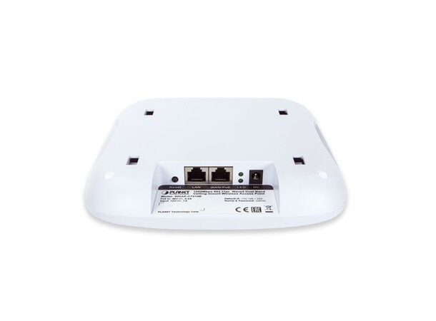 Trådlös Accesspunkt 1200Mbps 802.11ac Planet: 802.3at PoE PD,2x10/100/1000BTx 