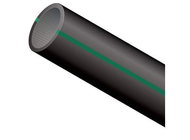 Duraline Mikrodukt 1x16/12 GRÖN Svart med stripor 1000m EKO-dukt 
