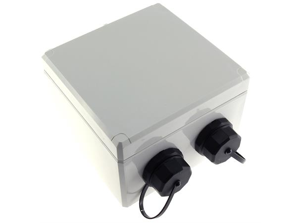 ECS IP67 Uttagsbox 2-port STP C6A Komp Inkl förskruvning, täcklock