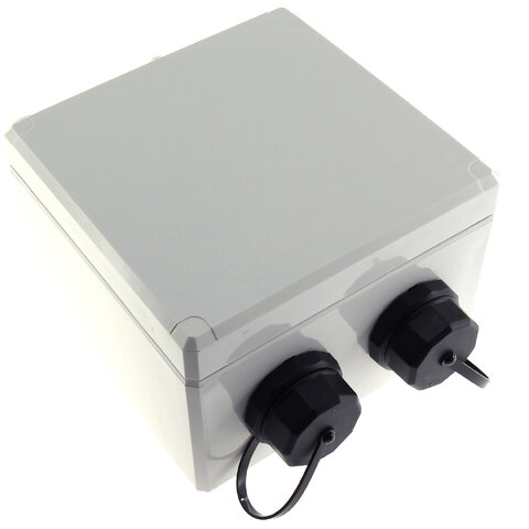 ECS IP68 Uttagsbox 2-port STP C6A Komp Inkl förskruvning, täcklock